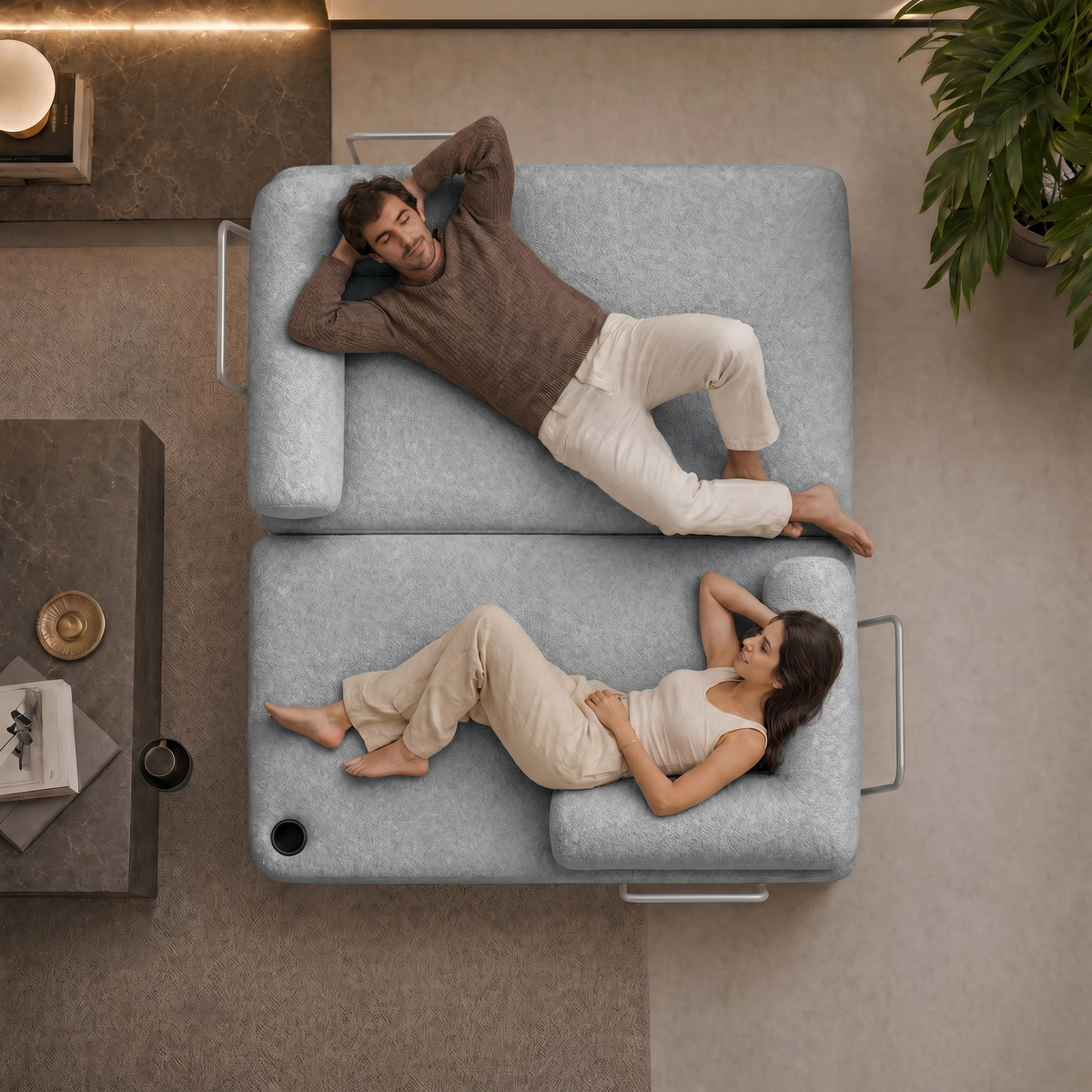 Sofá Cama Orbe Xpand Tech Cama inBox