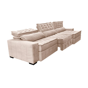 Sofá Retrátil e Reclinável Cama inBox Big Puffer com SoftGel D40 Velupluma