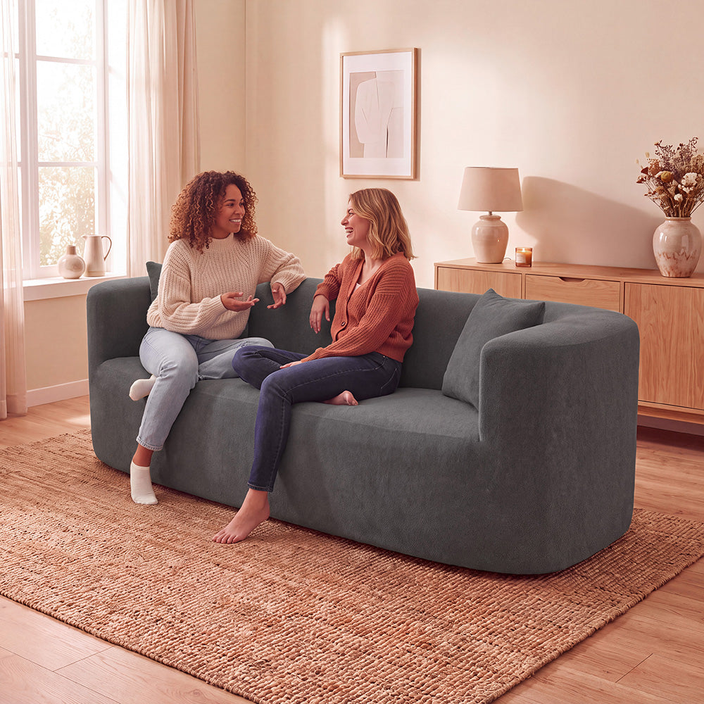Sofá Solace Xpand Tech a Vácuo Bouclê Cama inBox