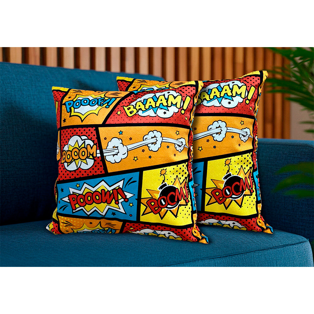 Kit 2 Capas de Almofadas Boom 45x45cm Cama inBox