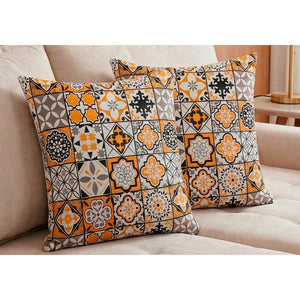 Almofadas Kit Plumie de 45x45cm 2 Uni Estampadas Bagdade Cama inBox