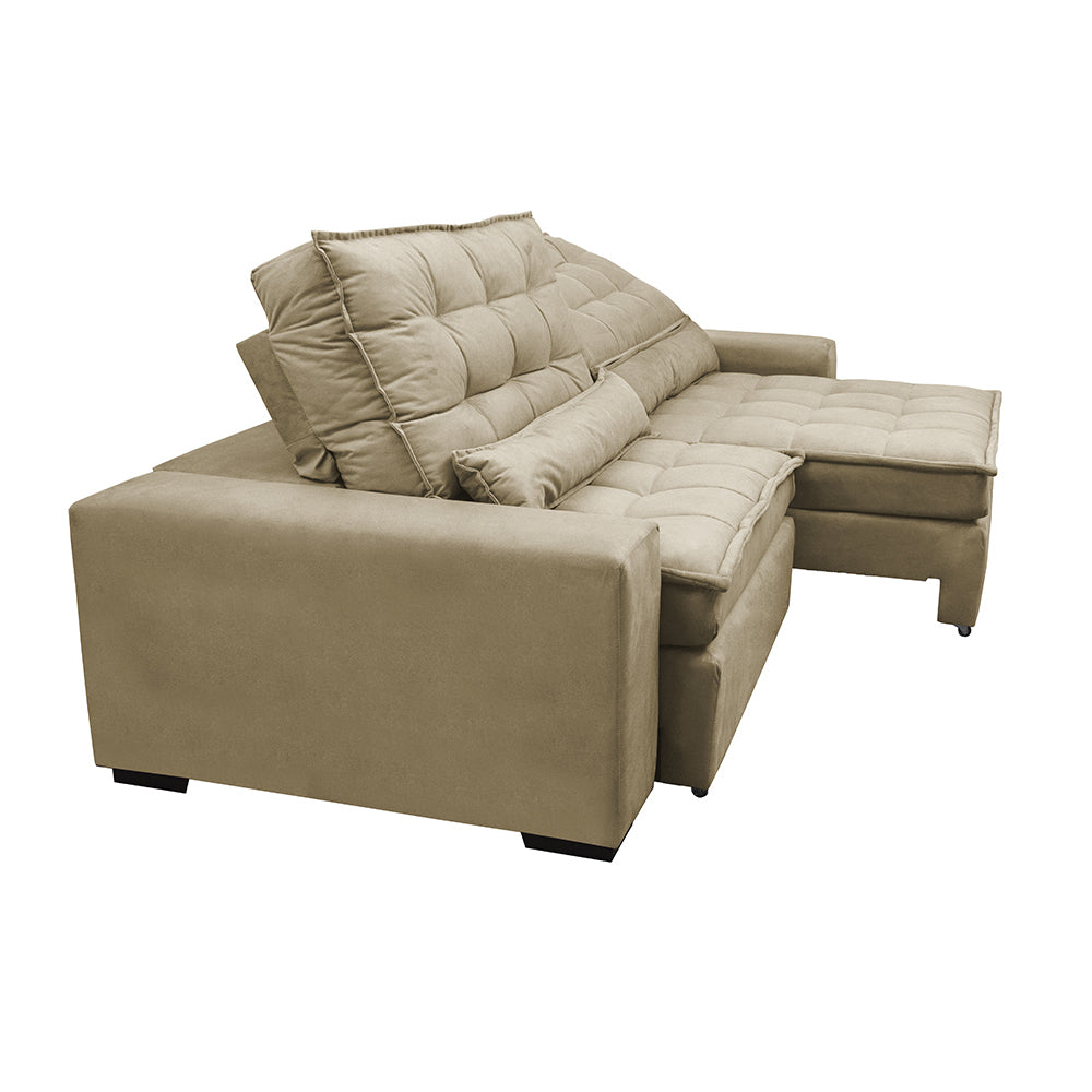 Sofa Retratil e Reclinavel 3 lugares com Molas Ensacadas Gold - ambiente
