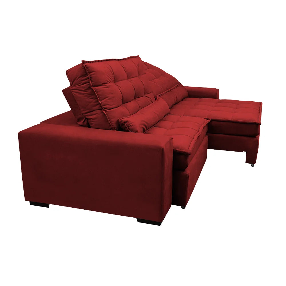 Sofa Retratil e Reclinavel 3 lugares com Molas Ensacadas Gold - ambiente