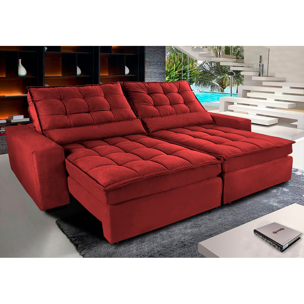 Sofa Retratil e Reclinavel 3 lugares com Molas Ensacadas Gold - ambiente