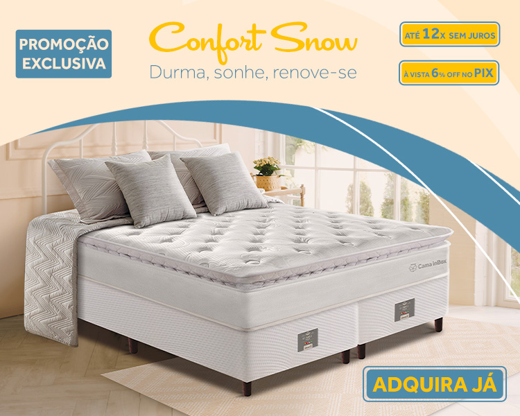 oferta de colchao cama inbox confort snow
