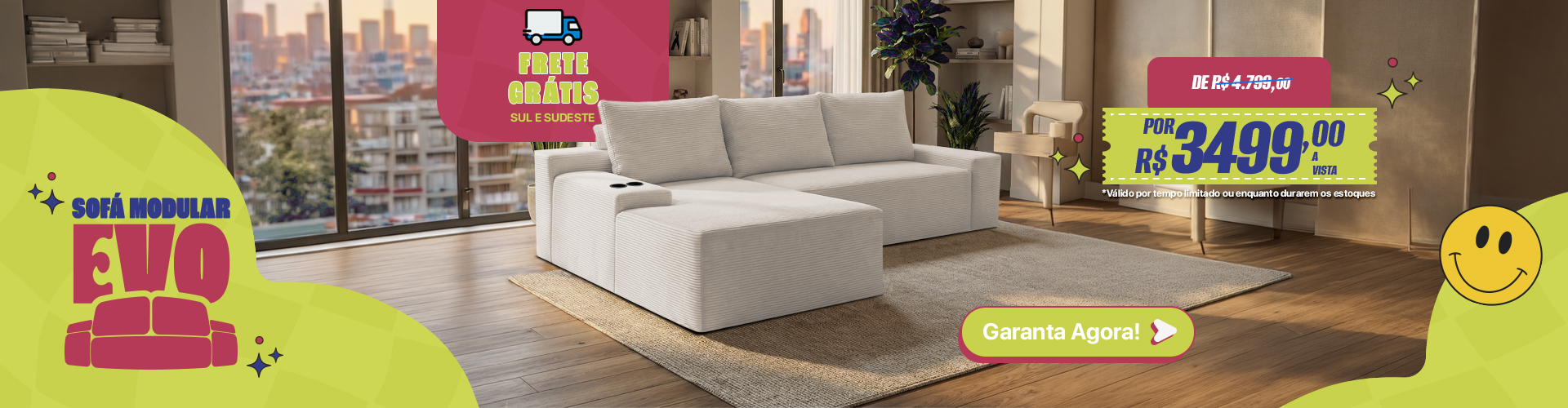 BANNER DESKTOP | PROMOÇÃO RELÂMPAGO EVO