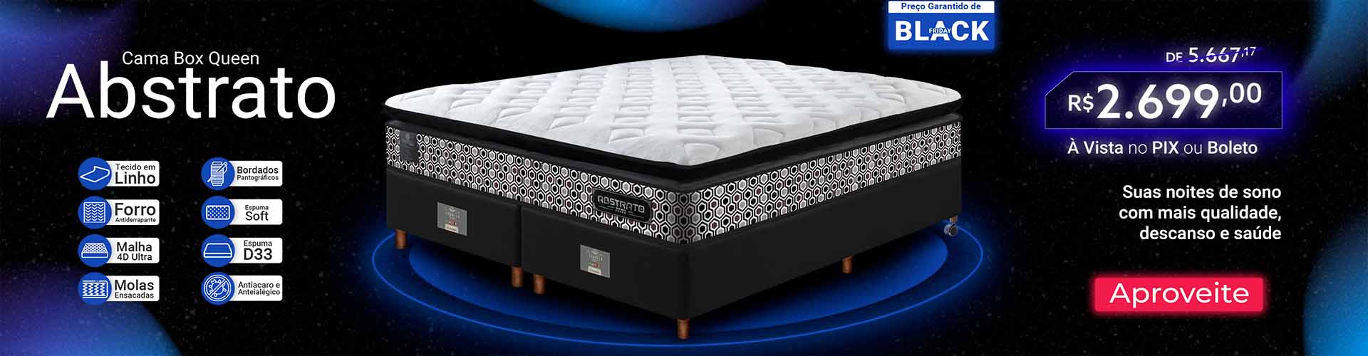 Banner Black Friday Desktop | Abstrato