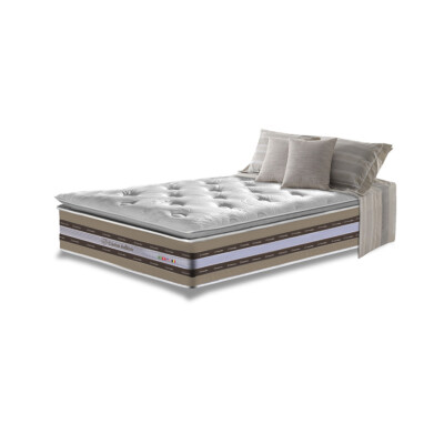 0 - Colchão Solteiro de Molas Ensacadas D33 com Pillow TOP Cama i