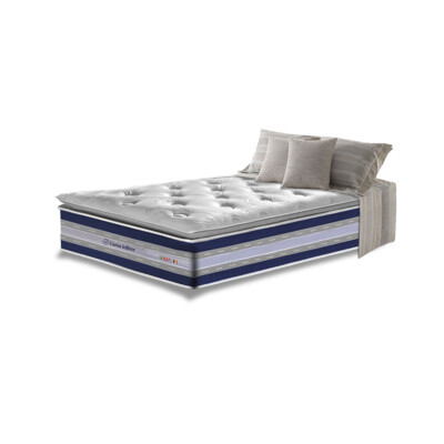 0 - Colchão Solteiro de Molas Ensacadas D33 com Pillow TOP Cama i