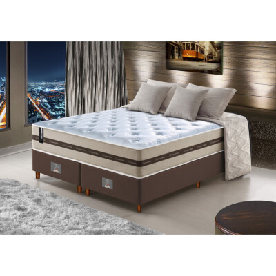 0 - Conjunto Cama Box King de Molas Ensacadas Cama inBox Select B