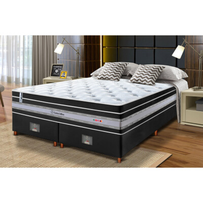 0 - Conjunto Cama Box King de Molas Ensacadas Cama inBox Select E