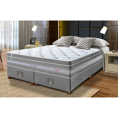 0 - Conjunto Cama Box King de Molas Ensacadas Cama inBox Select E