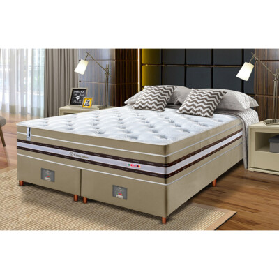 0 - Conjunto Cama Box King de Molas Ensacadas Cama inBox Select E