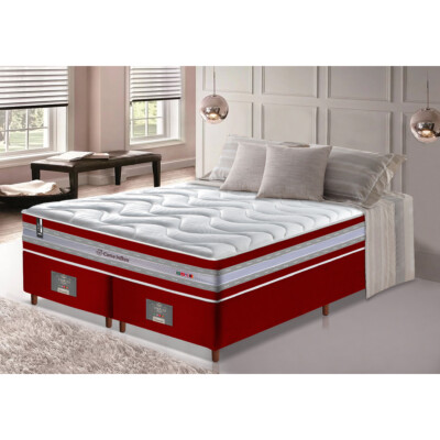 0 - Conjunto Cama Box King de Molas Ensacadas D33 Cama inBox Sele