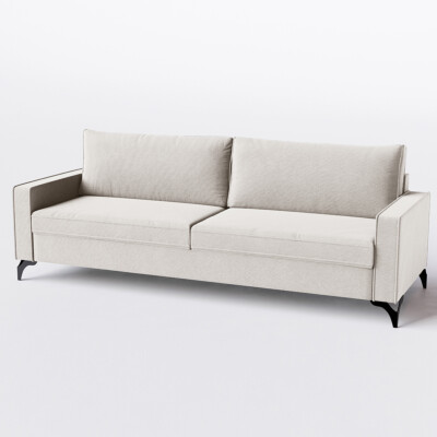 Sofá Living Cama inBox Kiev 2,00m Linho Off-White